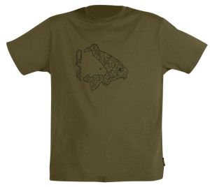 Avid Carp Tričko Icon T-Shirt Khaki